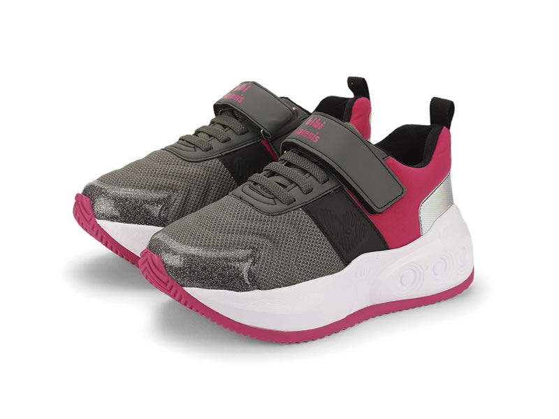 tenis bibi skatenis negro/pitaya/holografico niña 1243016