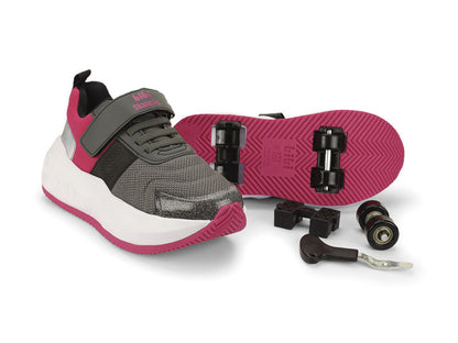 tenis bibi skatenis negro/pitaya/holografico niña 1243016
