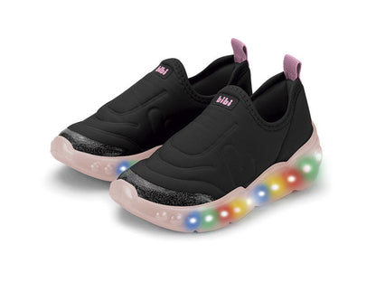 tenis bibi roller celebration 3.0 negro/rosa niña 1252015