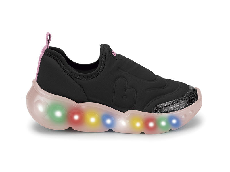 tenis bibi roller celebration 3.0 negro/rosa niña 1252015