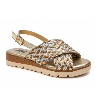 143947 CASUAL SANDALIAS SLIP-ON (DE METER) Oro