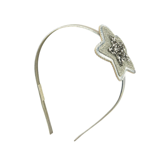 Tiara plateada para niña con estrella brillante 855791