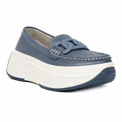 CY-230936 CASUAL FLAT MOCASÍN Azul