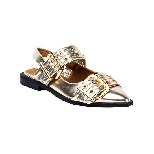 RIKELI82B CASUAL BALLERINA FLAT Dorado