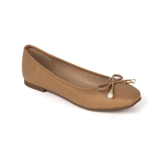 RIKELI107A BALLERINA FLAT Marron