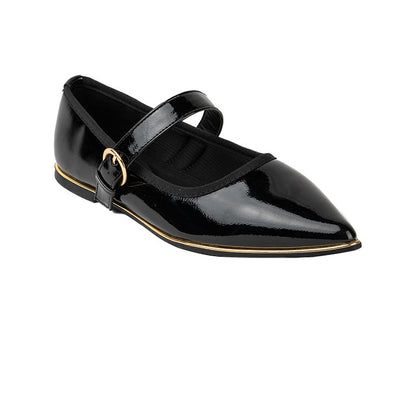 RIKELI108A BALLERINA FLAT Negro