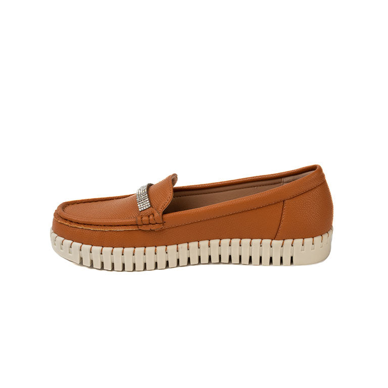 RIKELI118A MOCASINES CASUALES Camel