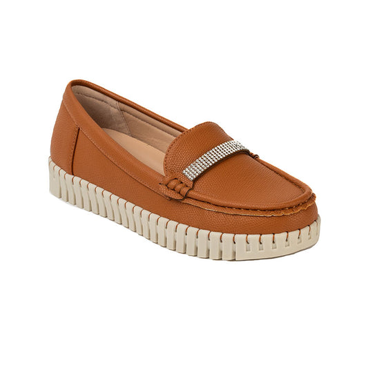 RIKELI118A MOCASINES CASUALES Camel