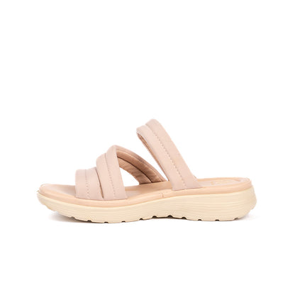 T037 SANDALIAS FLAT Beige