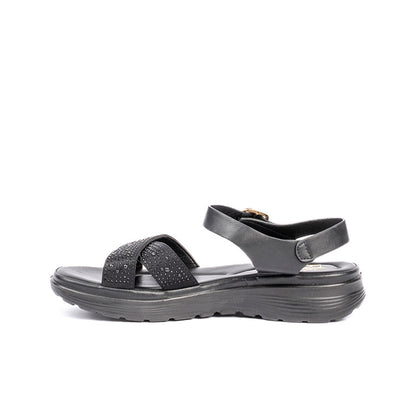 T039 SANDALIAS FLAT Negro