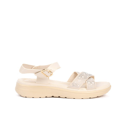 T039 SANDALIAS FLAT Blanco