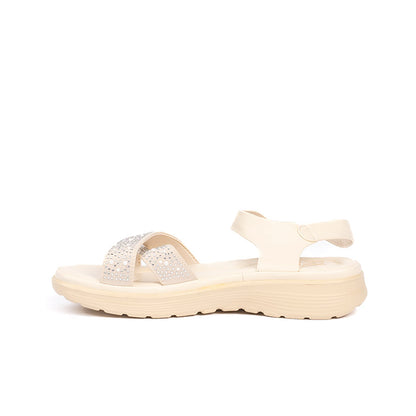 T039 SANDALIAS FLAT Blanco