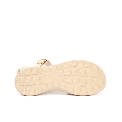 T039 SANDALIAS FLAT Blanco