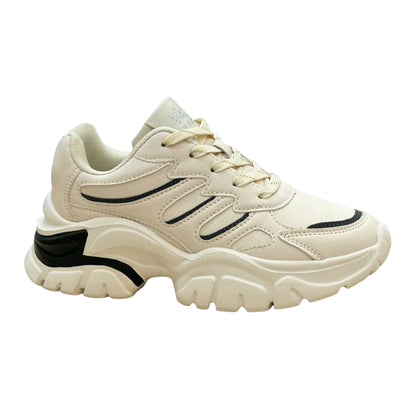 T034 TENIS FLAT Beige