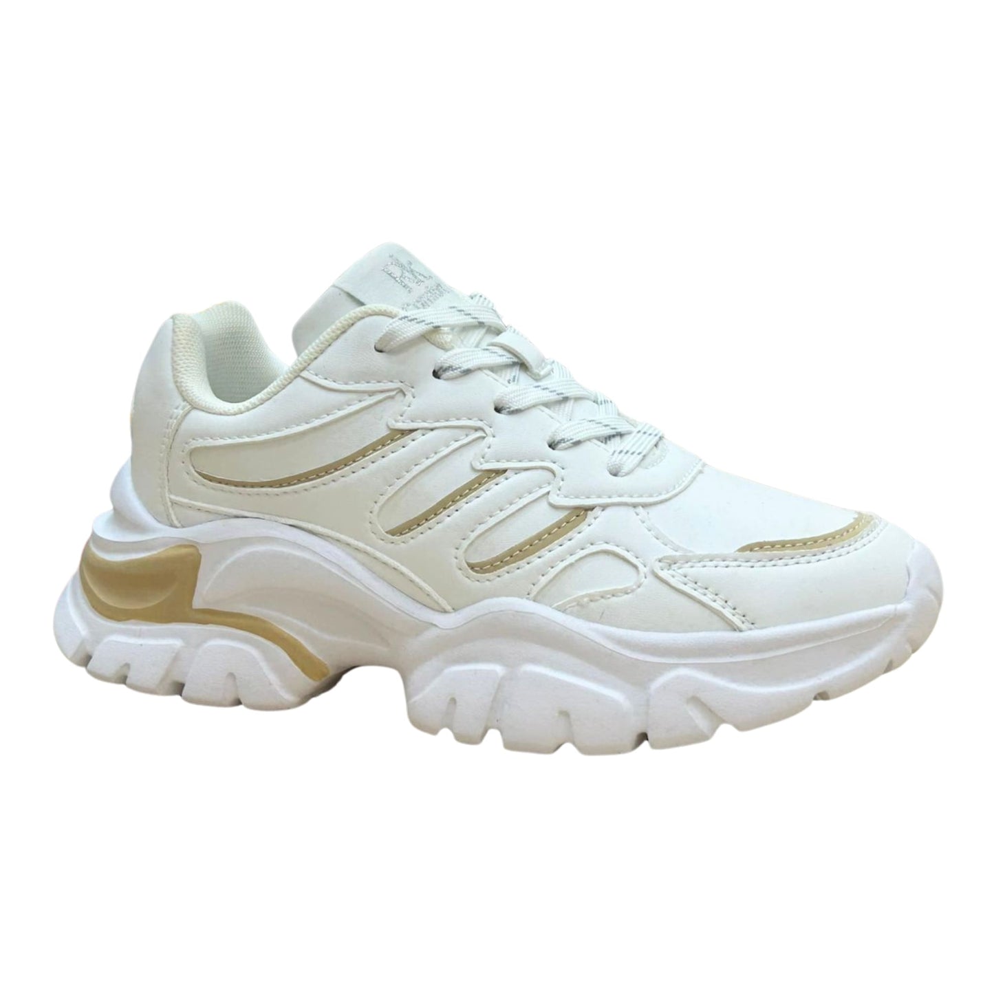 T034 TENIS FLAT Blanco