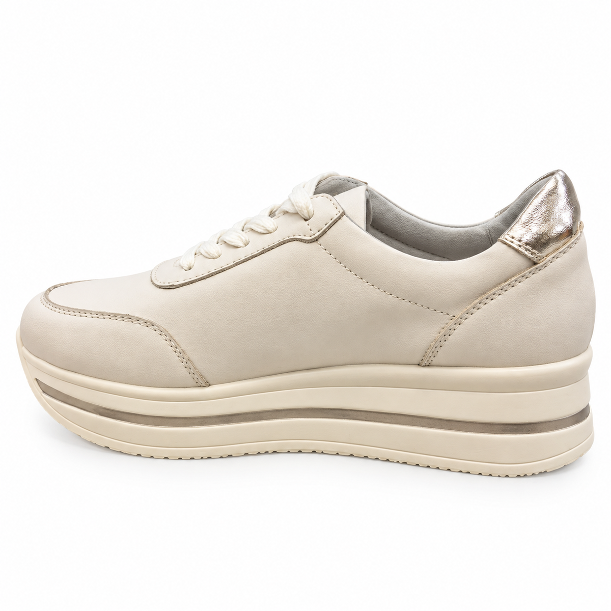 CY-240933 AMARRADO TENIS FLAT Blanco