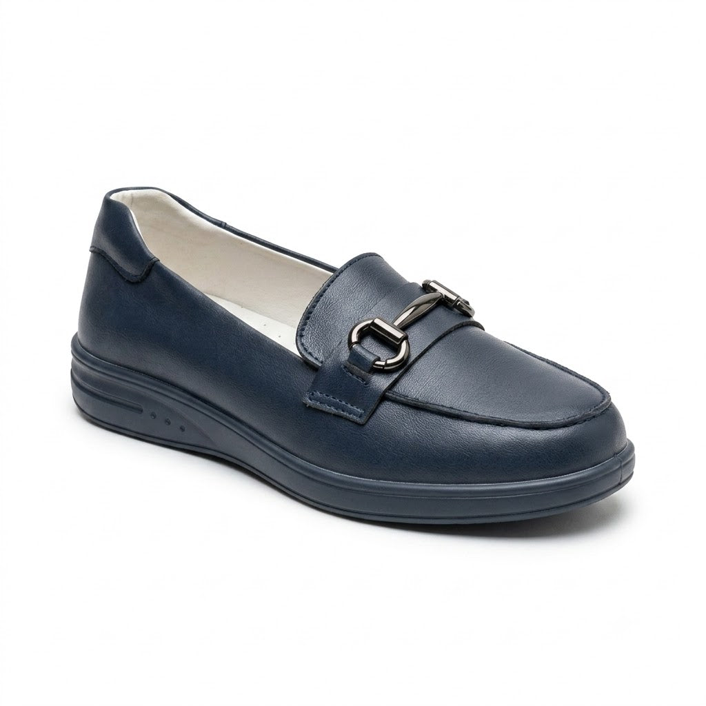 T013 MOCASINES FLAT Azul