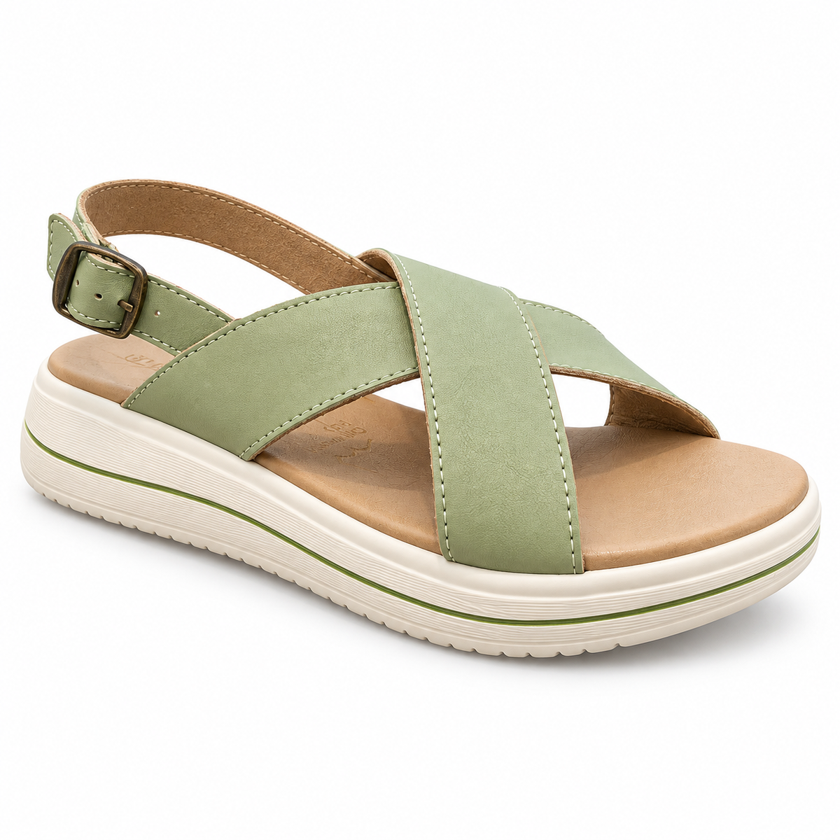 T021RK SANDALIAS FLAT Verde