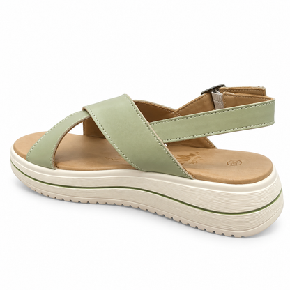 T021RK SANDALIAS FLAT Verde