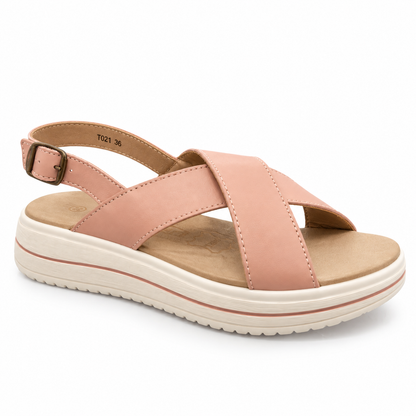 T021RK SANDALIAS FLAT Rosado