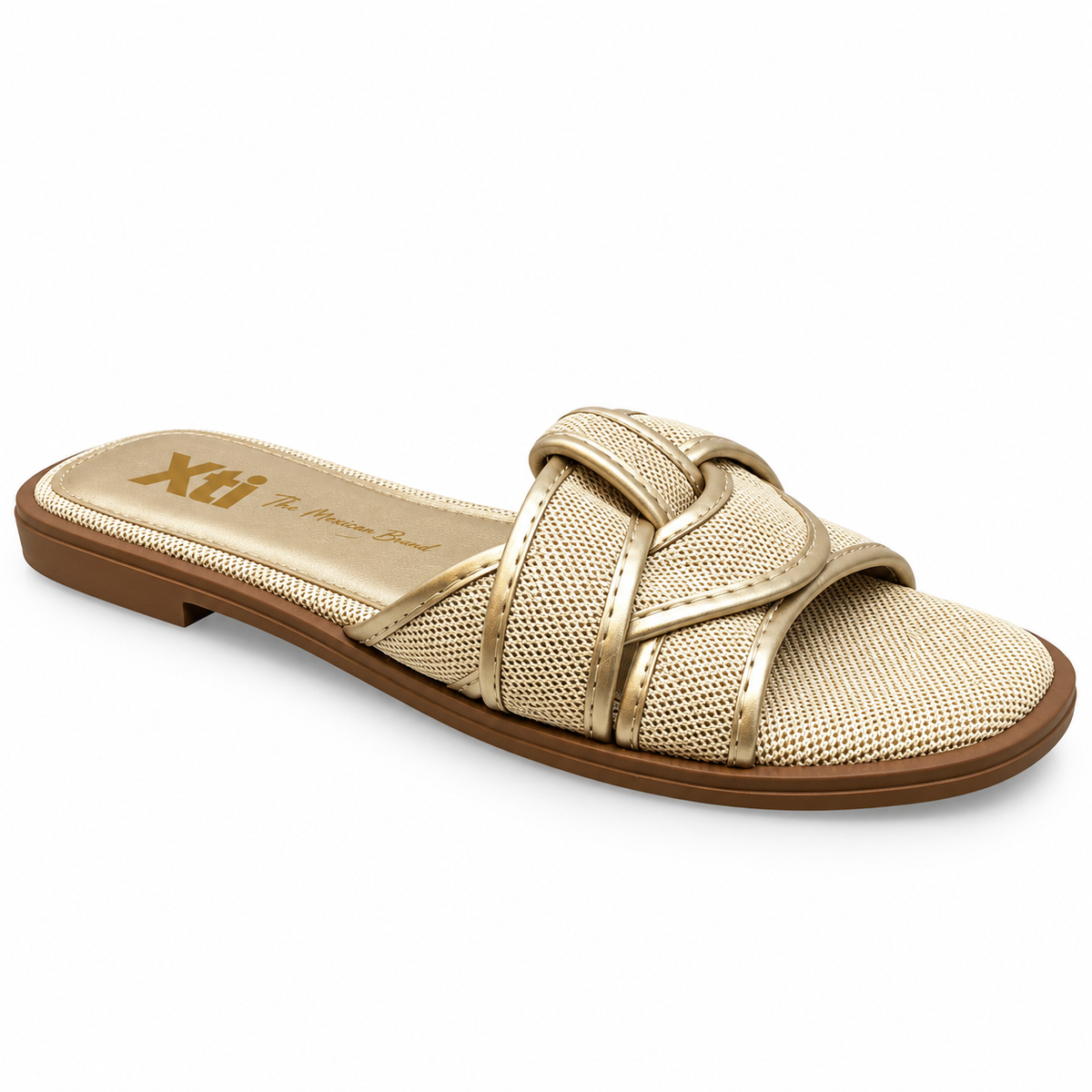 145114 SANDALIAS CASUAL DE METER Oro
