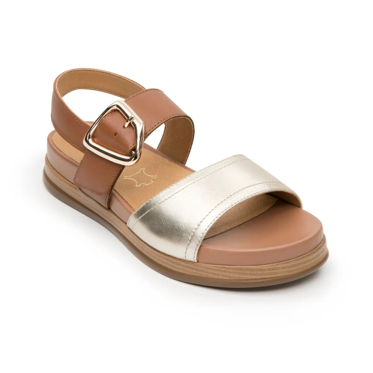 140102 SANDALIA FLEXI PARA MUJER Oro