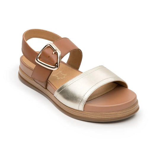 140102 SANDALIA FLEXI PARA MUJER Oro