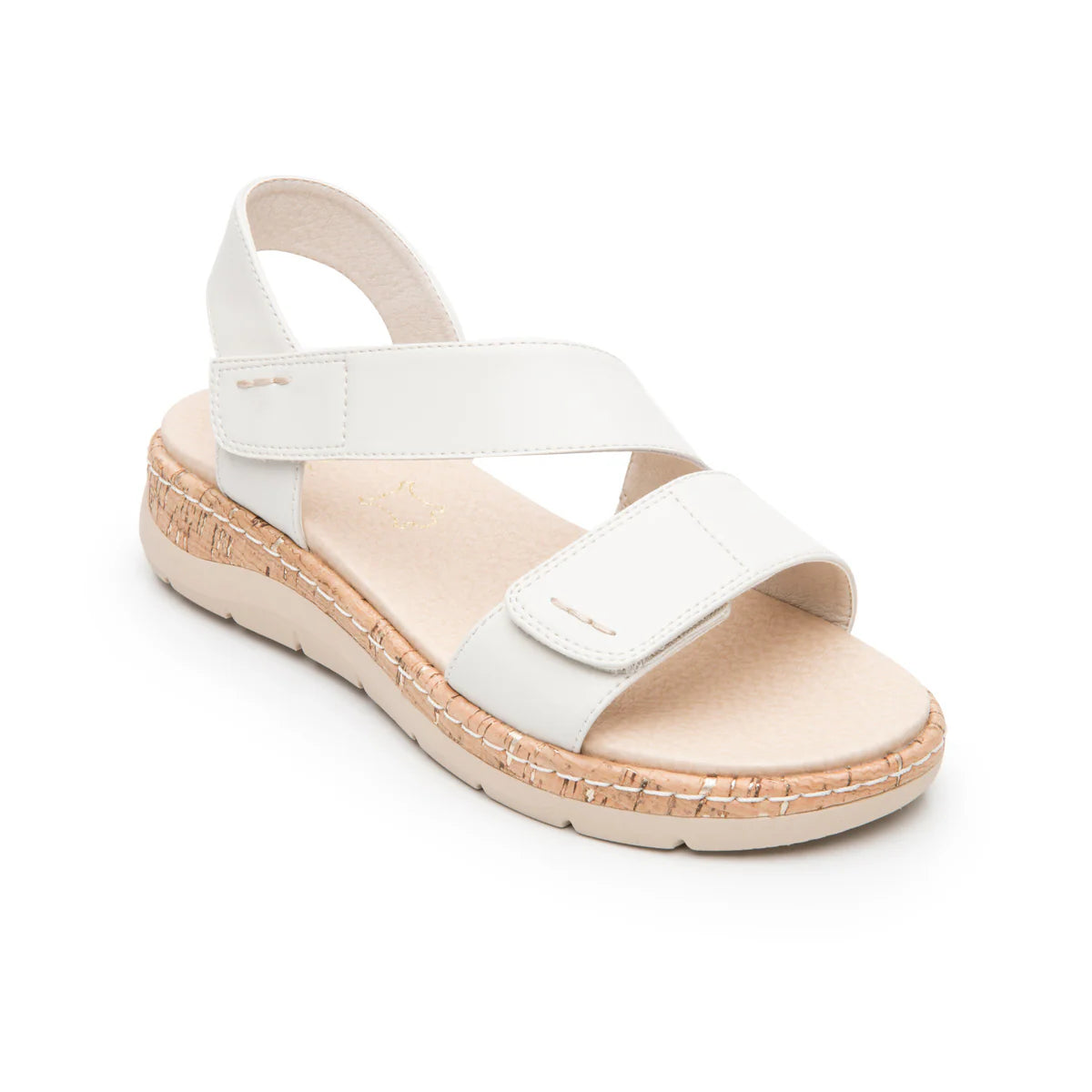 141604 SANDALIA DE CONFORT FLEXI PARA MUJER Beige