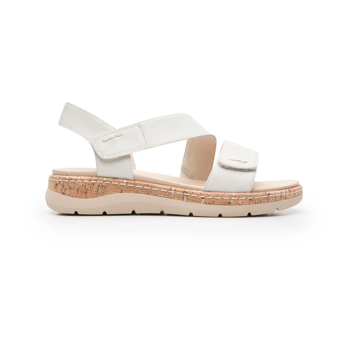 141604 SANDALIA DE CONFORT FLEXI PARA MUJER Beige