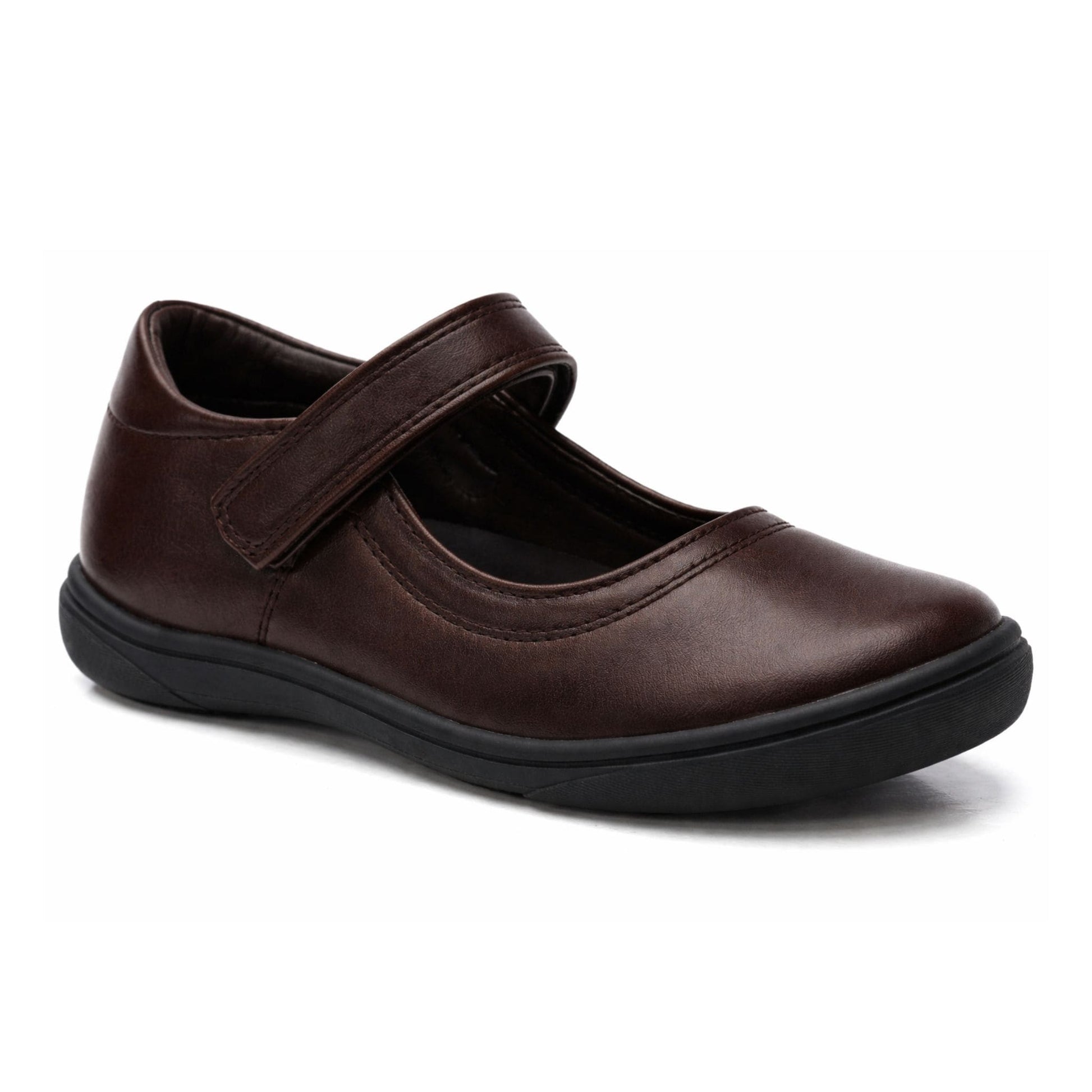 130392 ESCOLAR VELCRO Marron