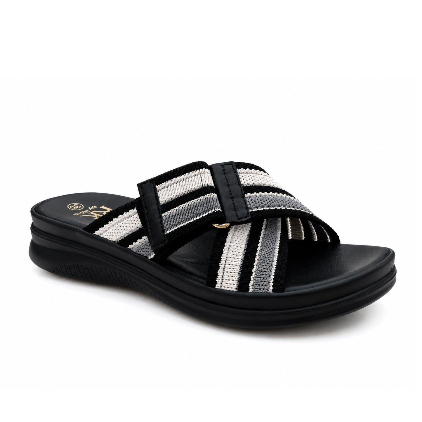 CY-251097 RK BLUE CASUAL SANDALIAS SLIP-ON Negro