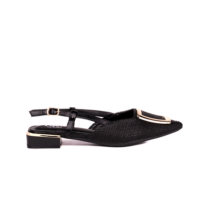 RK171A FLATS SLINGBACK RIKELI Negro
