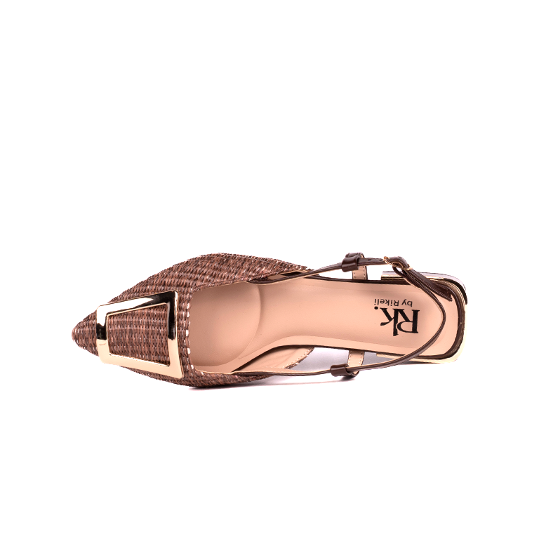 RK171B FLATS SLINGBACK RIKELI Marron