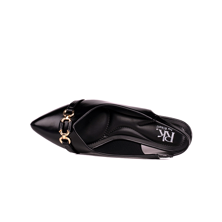 RK185A FLATS SLINGBACK RIKELI Negro