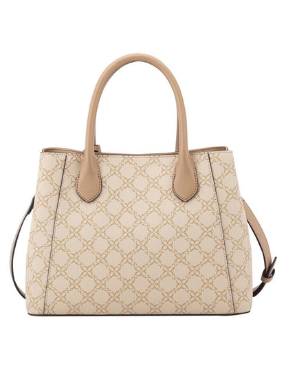 CARTERA NINE WEST LIGHT KHAKI LOGO
