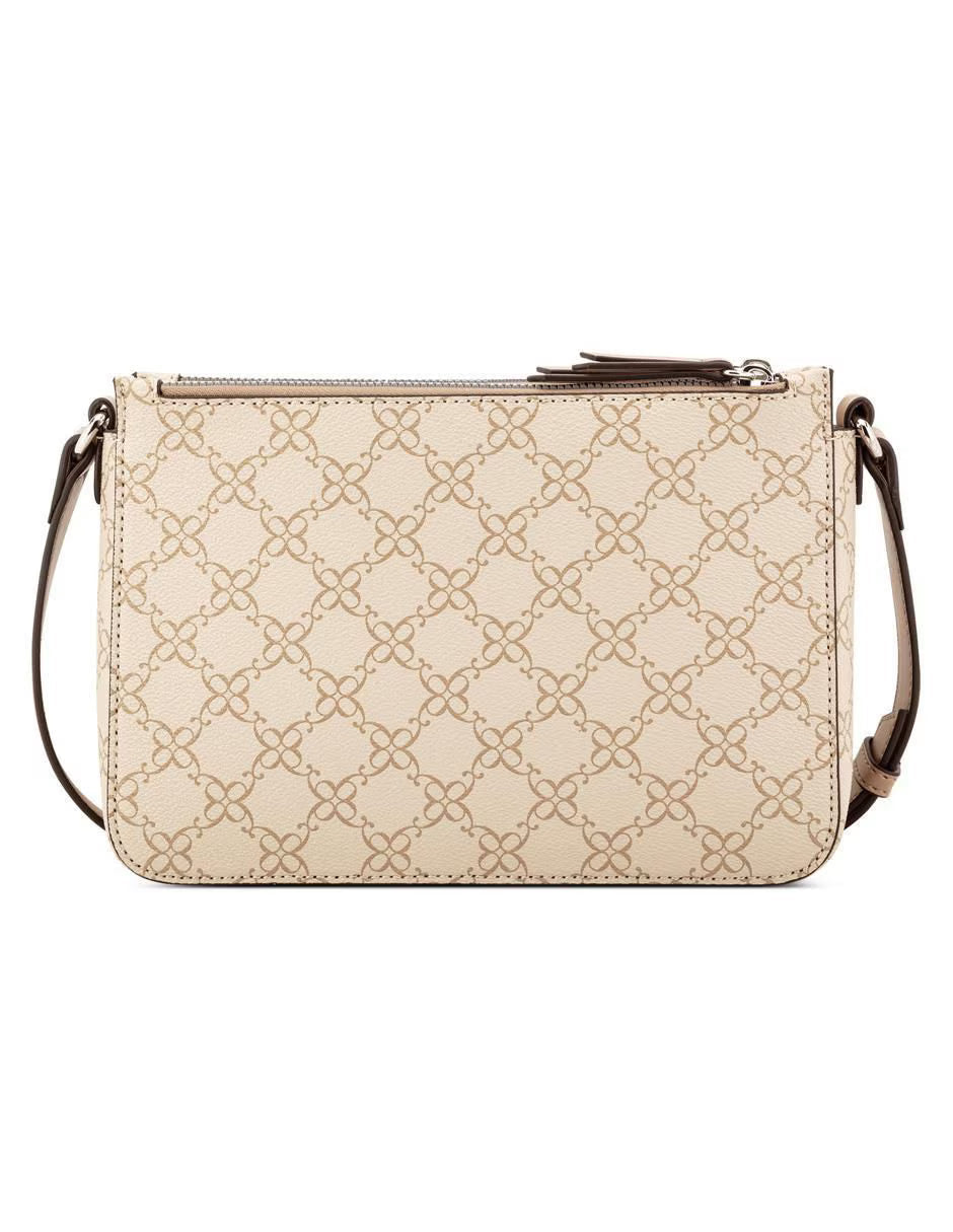 CARTERA NINE WEST LIGHT KHAKI LOGO