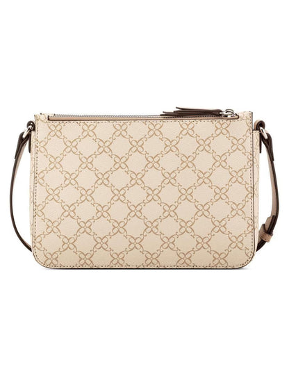 CARTERA NINE WEST LIGHT KHAKI LOGO