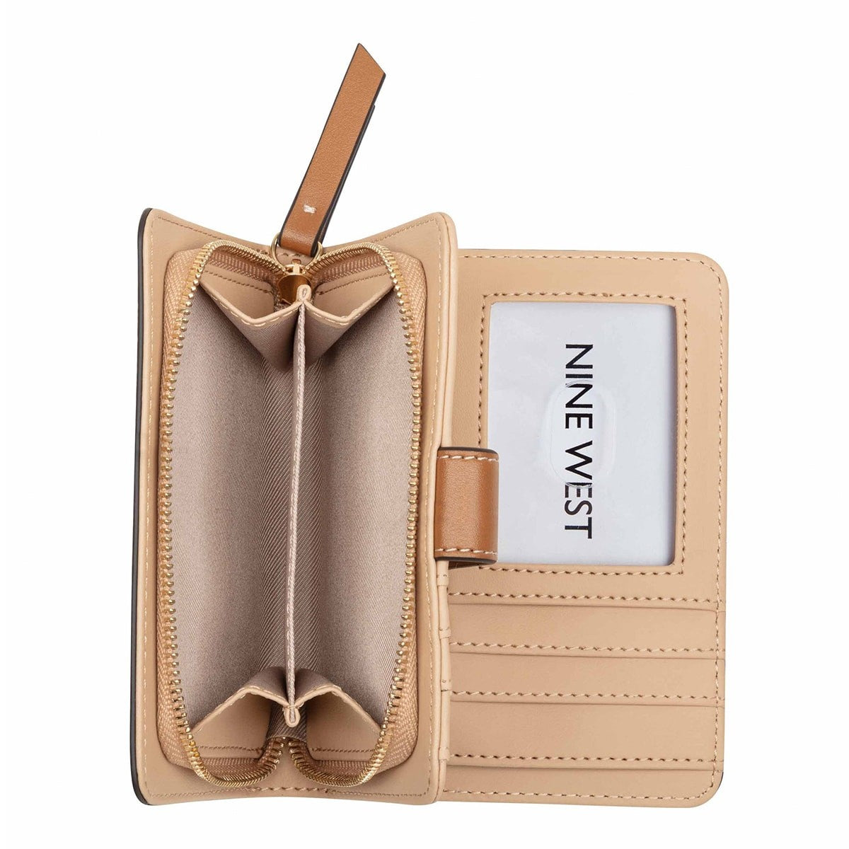 MONEDERO NINE WEST CHAMBRAY LOGO/BRANDY