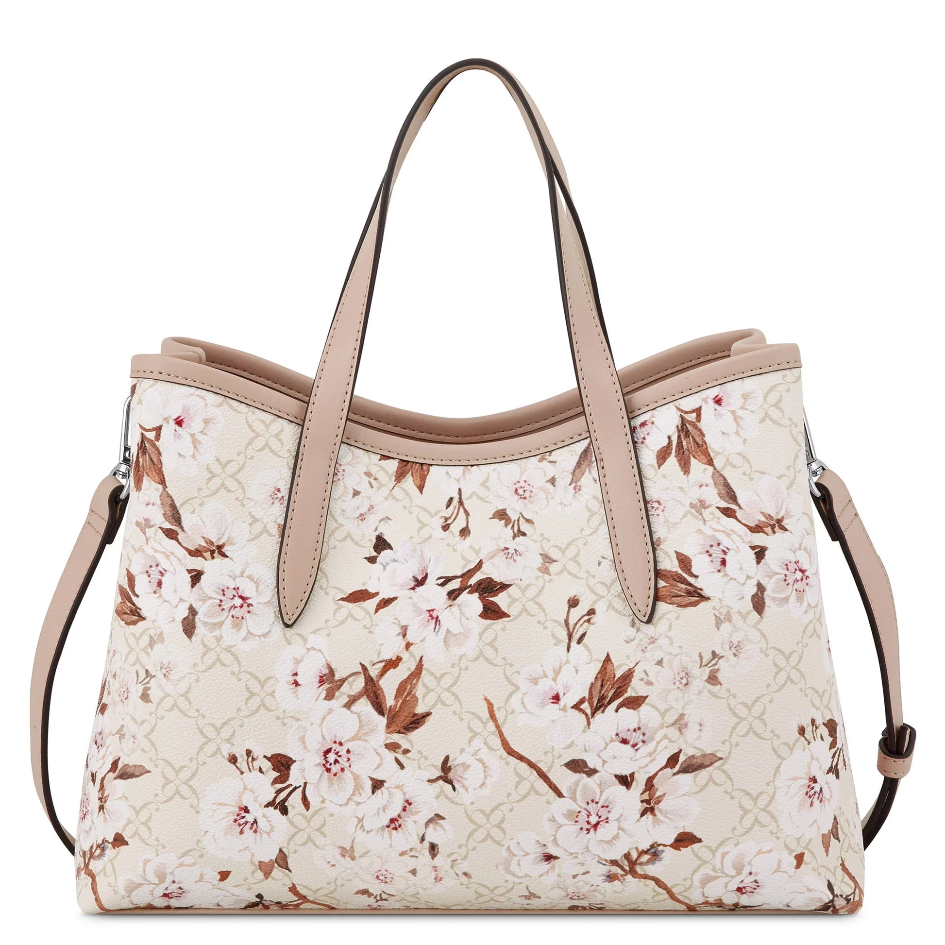 CARTERA NINE WEST CREAM LOGO FLORAL