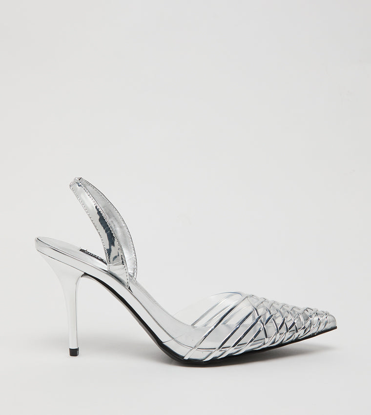 TACÓN NINE WEST SILVER