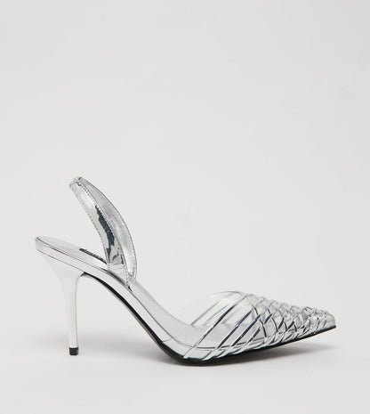 TACÓN NINE WEST SILVER