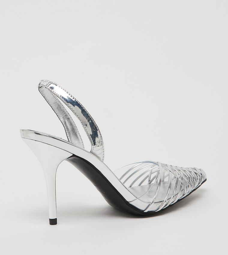 TACÓN NINE WEST SILVER