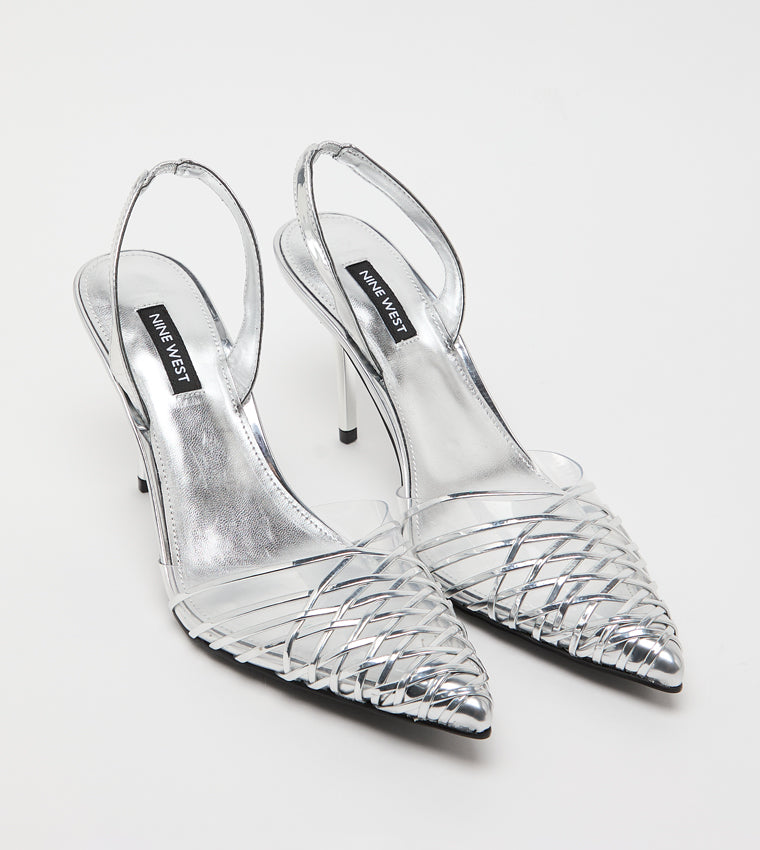 TACÓN NINE WEST SILVER