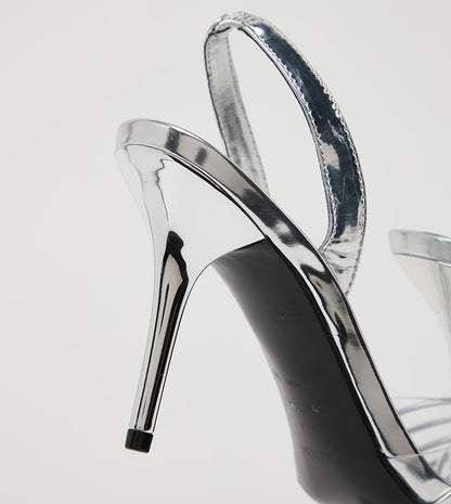 TACÓN NINE WEST SILVER