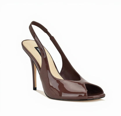 TACÓN NINE WEST BROWN