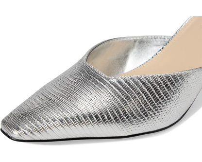 TACÓN NINE WEST SILVER