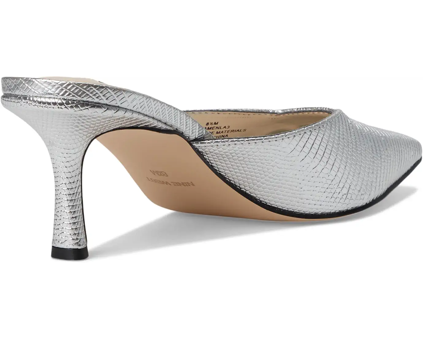 TACÓN NINE WEST SILVER
