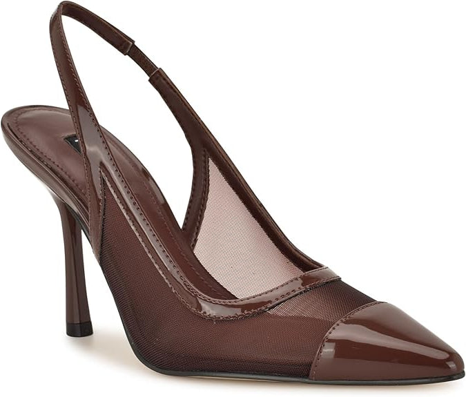 TACÓN NINE WEST BROWN