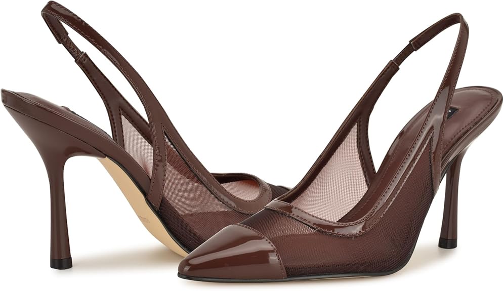TACÓN NINE WEST BROWN