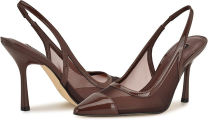 TACÓN NINE WEST BROWN